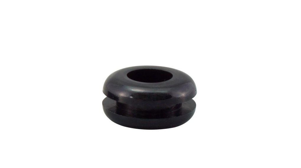 Cable Grommet, 7.8mm, Black